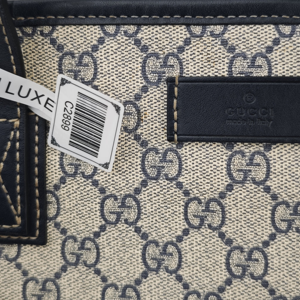 C2899 Gucci Tote Bag GG Supreme Joy Tote Large | Pre-Owned Excellent Brown GG Supreme Canvas