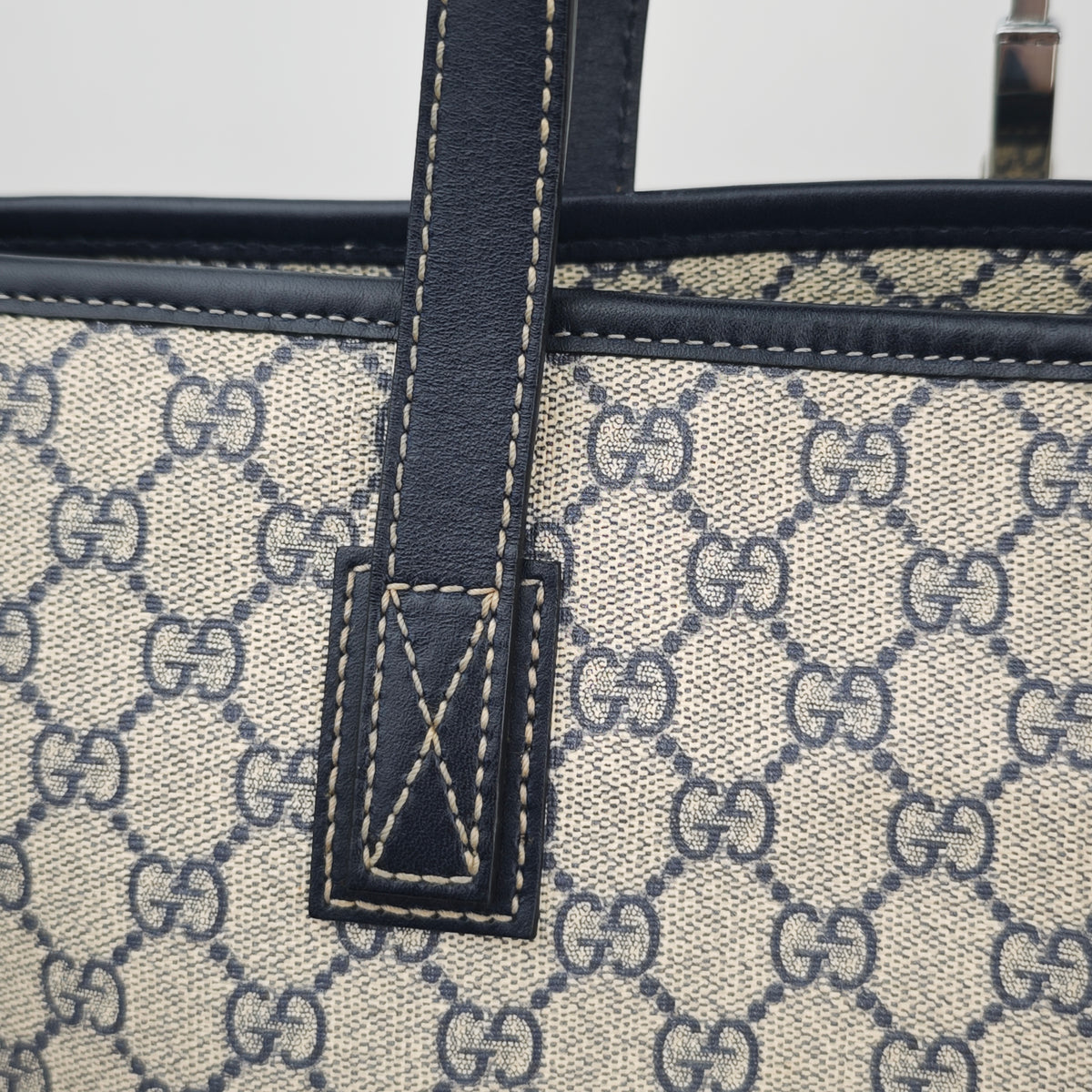 C2899 Gucci Tote Bag GG Supreme Joy Tote Large | Pre-Owned Excellent Brown GG Supreme Canvas