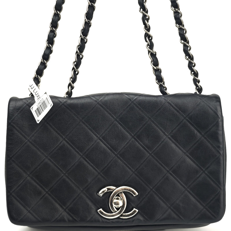 C2901 Chanel Shoulder Bag Surpique Flap Bag | Pre-Owned Very Good