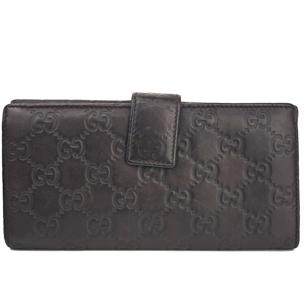 C2902 Gucci Wallet Guccissima Leather Continental Wallet | Pre-Owned Good Brown Guccissima Leather