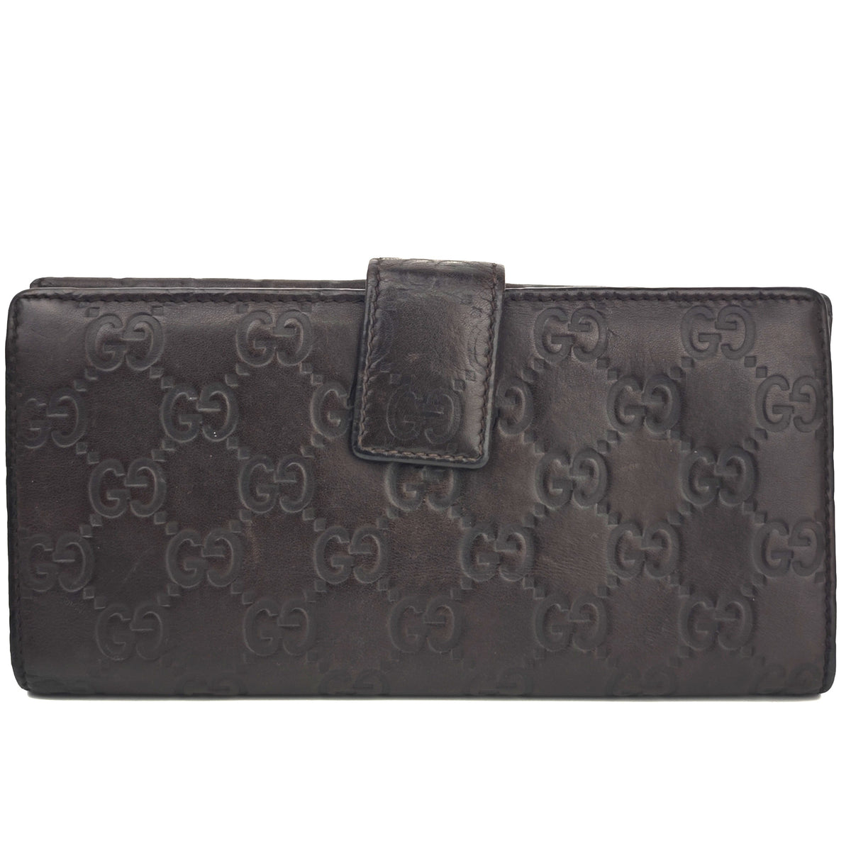 C2902 Gucci Wallet Guccissima Leather Continental Wallet | Pre-Owned Good Brown Guccissima Leather