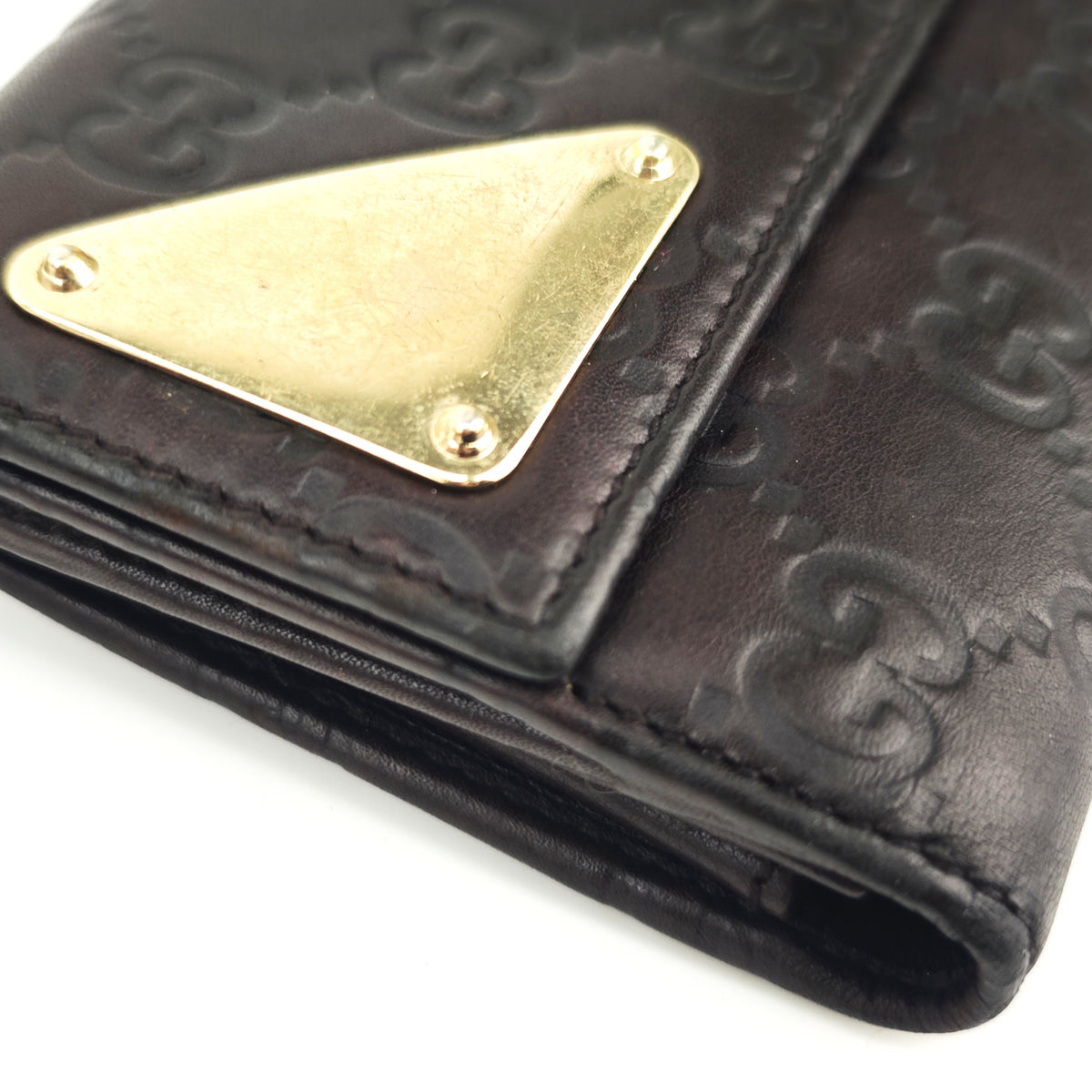 C2902 Gucci Wallet Guccissima Leather Continental Wallet | Pre-Owned Good Brown Guccissima Leather