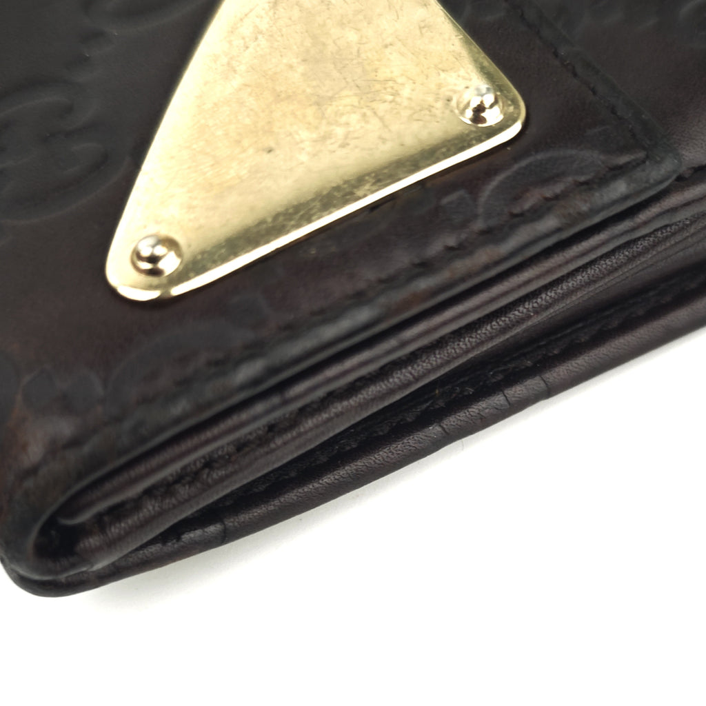 C2902 Gucci Wallet Guccissima Leather Continental Wallet | Pre-Owned Good Brown Guccissima Leather