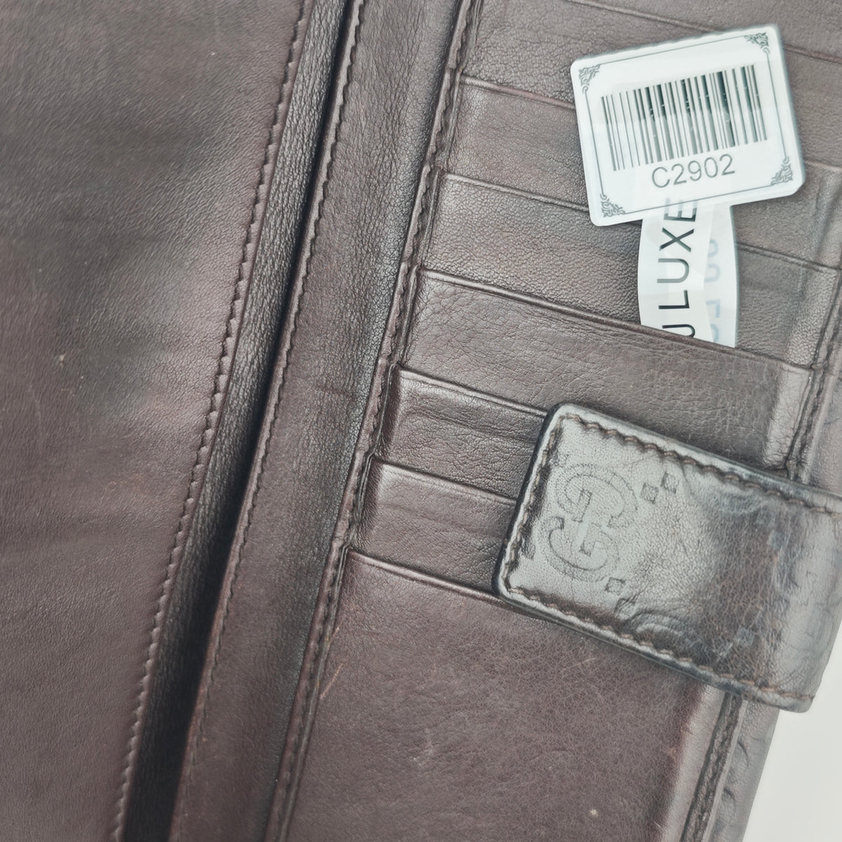 C2902 Gucci Wallet Guccissima Leather Continental Wallet | Pre-Owned Good Brown Guccissima Leather