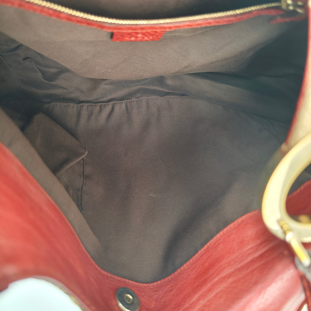C2914 Gucci Shoulder Bag GG Canvas Charlotte Hobo | Pre-Owned Very Good Beige / Brown GG Canvas
