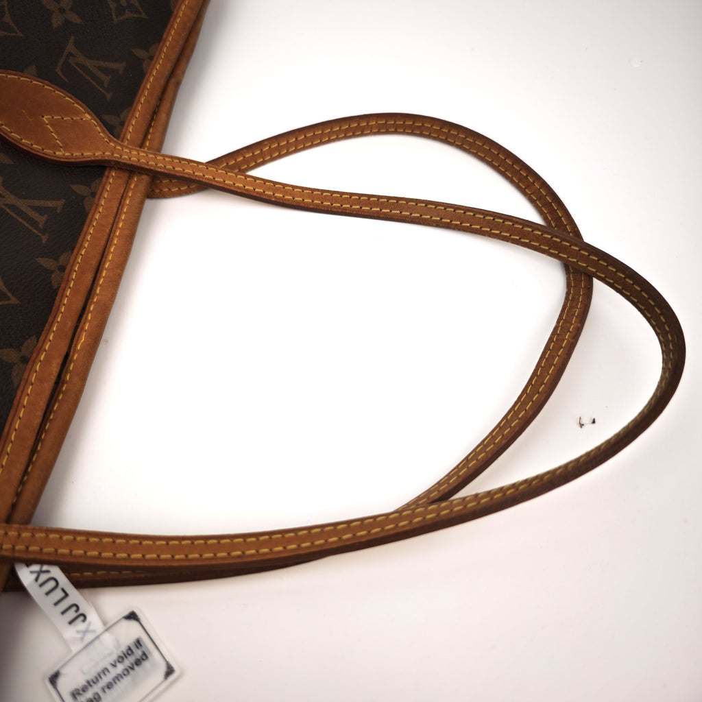C2926 Louis Vuitton Tote Bag Monogram Neverfull MM | Pre-Owned Very Good Brown Coated Canvas, Leather Trim Monogram