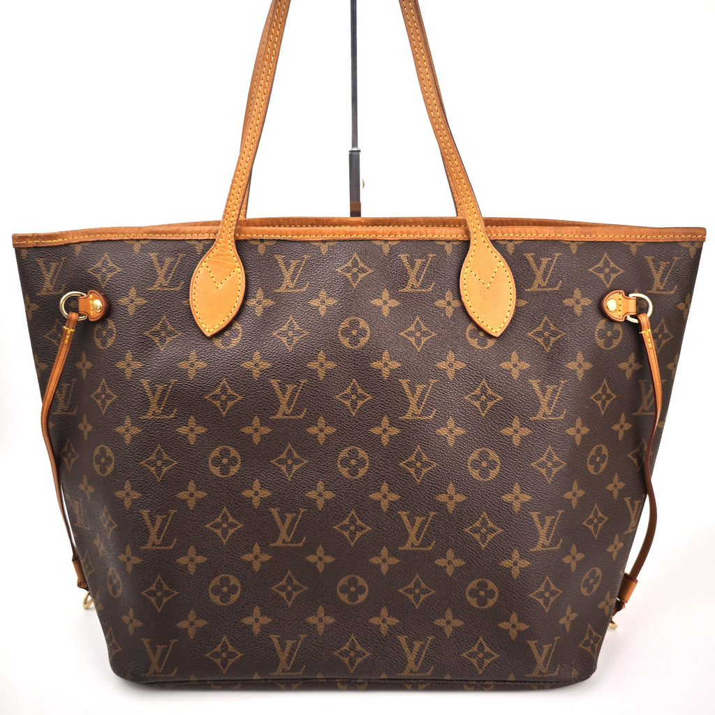 C2927 Louis Vuitton Tote Bag Monogram Neverfull MM | Pre-Owned Very Good Brown Coated Canvas, Leather Trim Monogram
