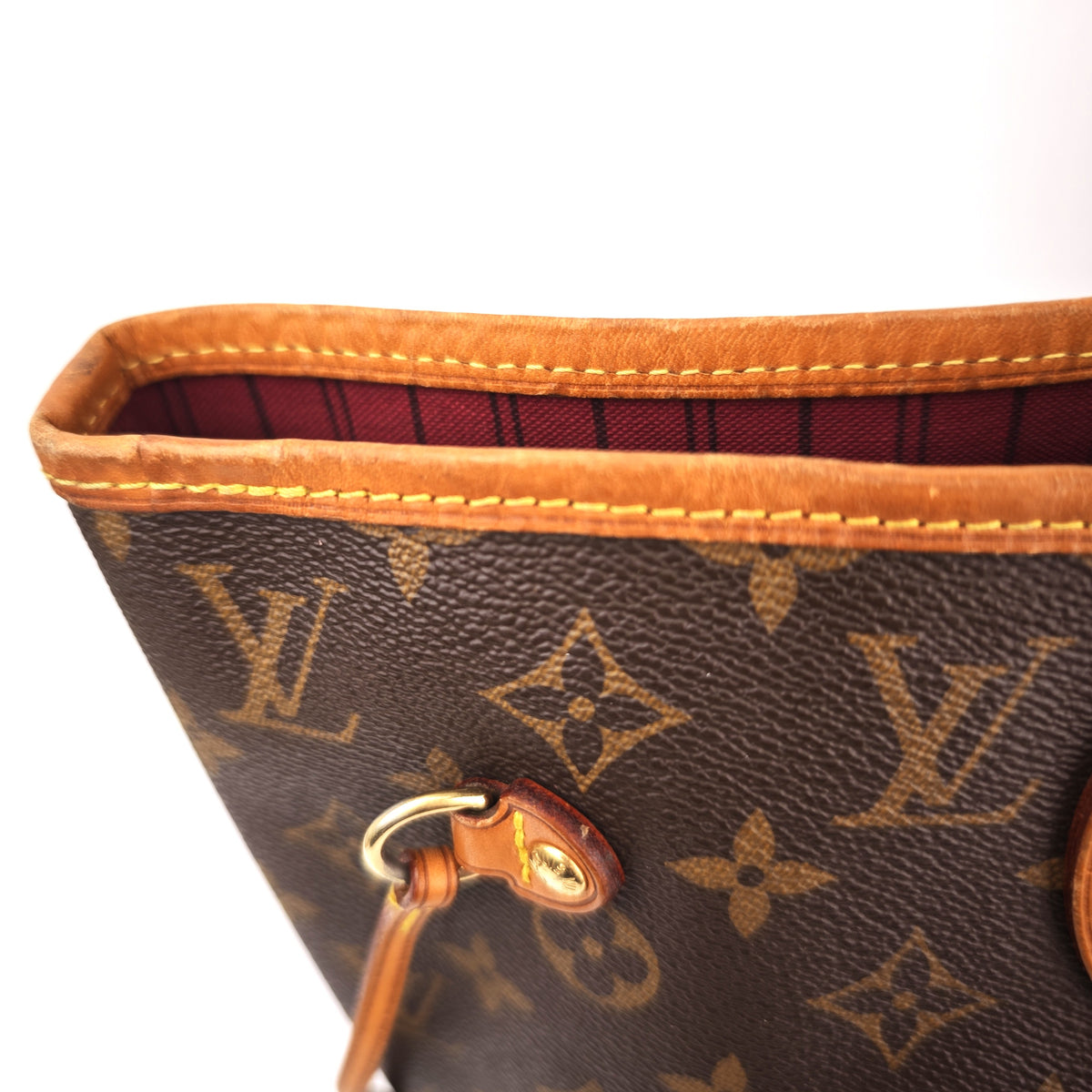 C2927 Louis Vuitton Tote Bag Monogram Neverfull MM | Pre-Owned Very Good Brown Coated Canvas, Leather Trim Monogram