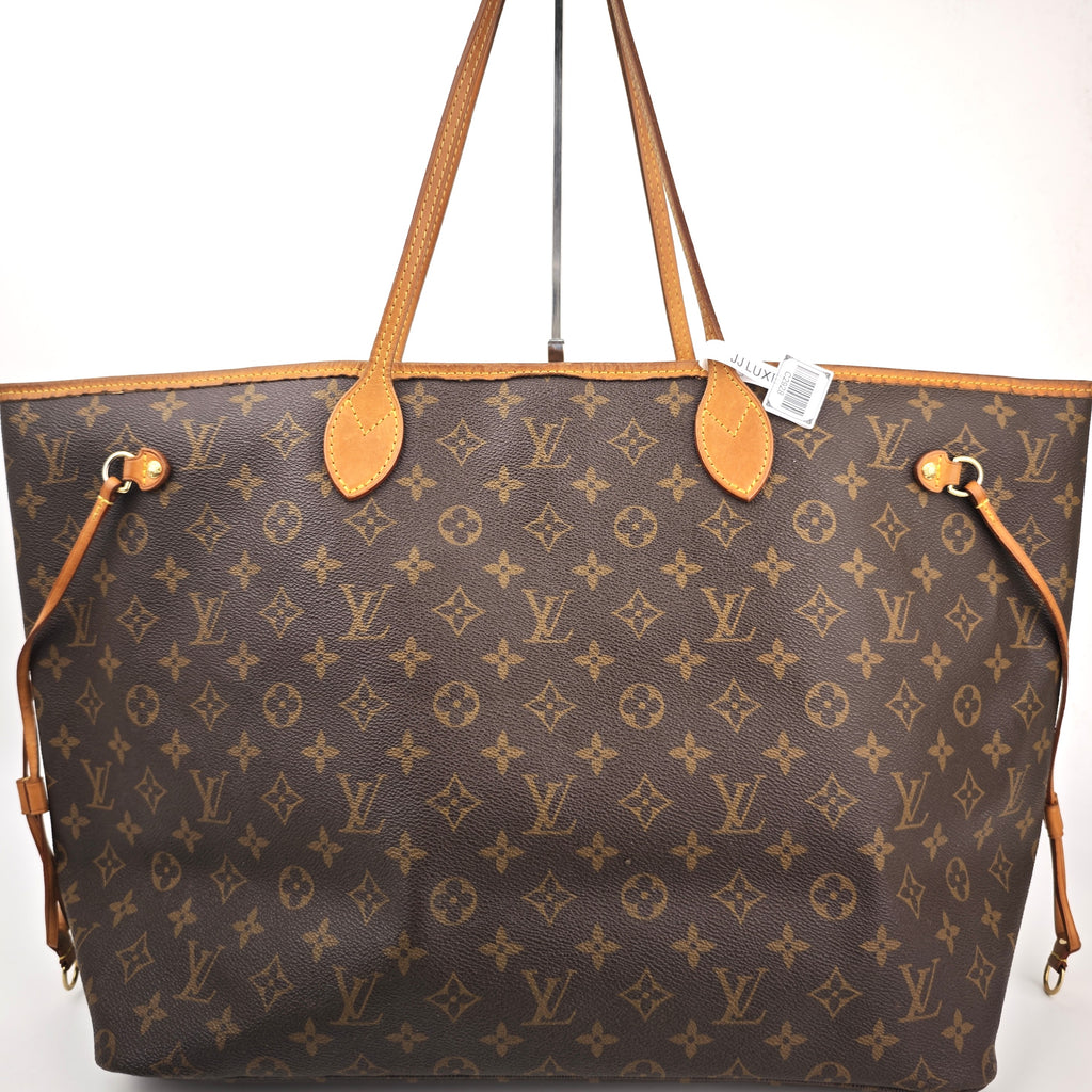 C2928 Louis Vuitton Tote Bag Monogram Neverfull GM | Pre-Owned Very Good Brown Coated Canvas, Leather Trim Monogram