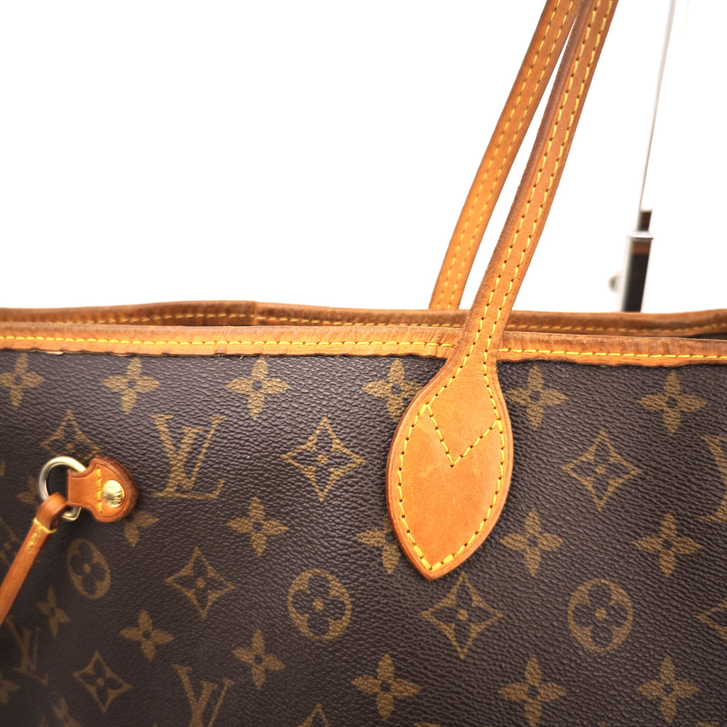 C2928 Louis Vuitton Tote Bag Monogram Neverfull GM | Pre-Owned Very Good Brown Coated Canvas, Leather Trim Monogram