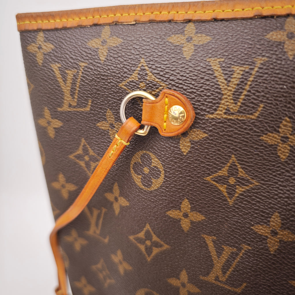 C2928 Louis Vuitton Tote Bag Monogram Neverfull GM | Pre-Owned Very Good Brown Coated Canvas, Leather Trim Monogram