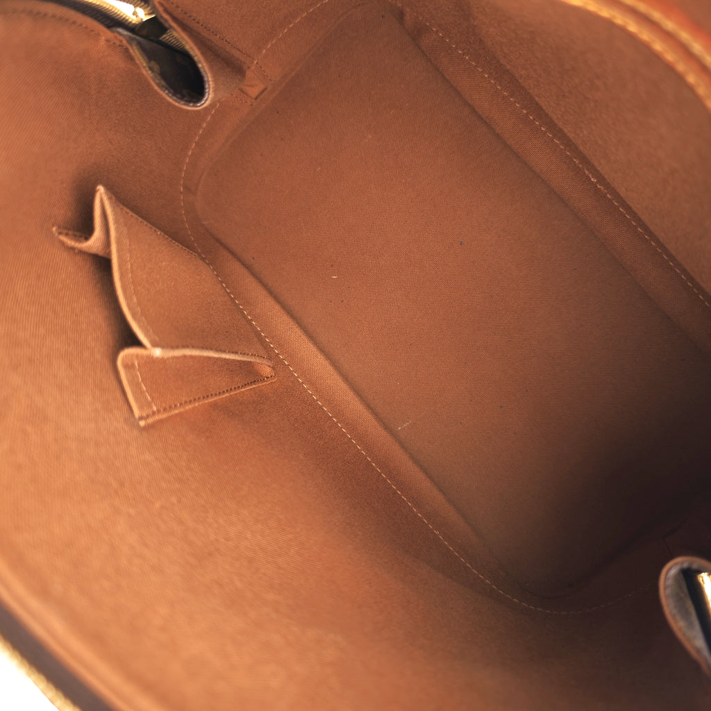C2932 Louis Vuitton Top Handle Bag Alma PM monogram Handbag | Pre-Owned Very Good Brown Coated Canvas, Leather Trim Monogram