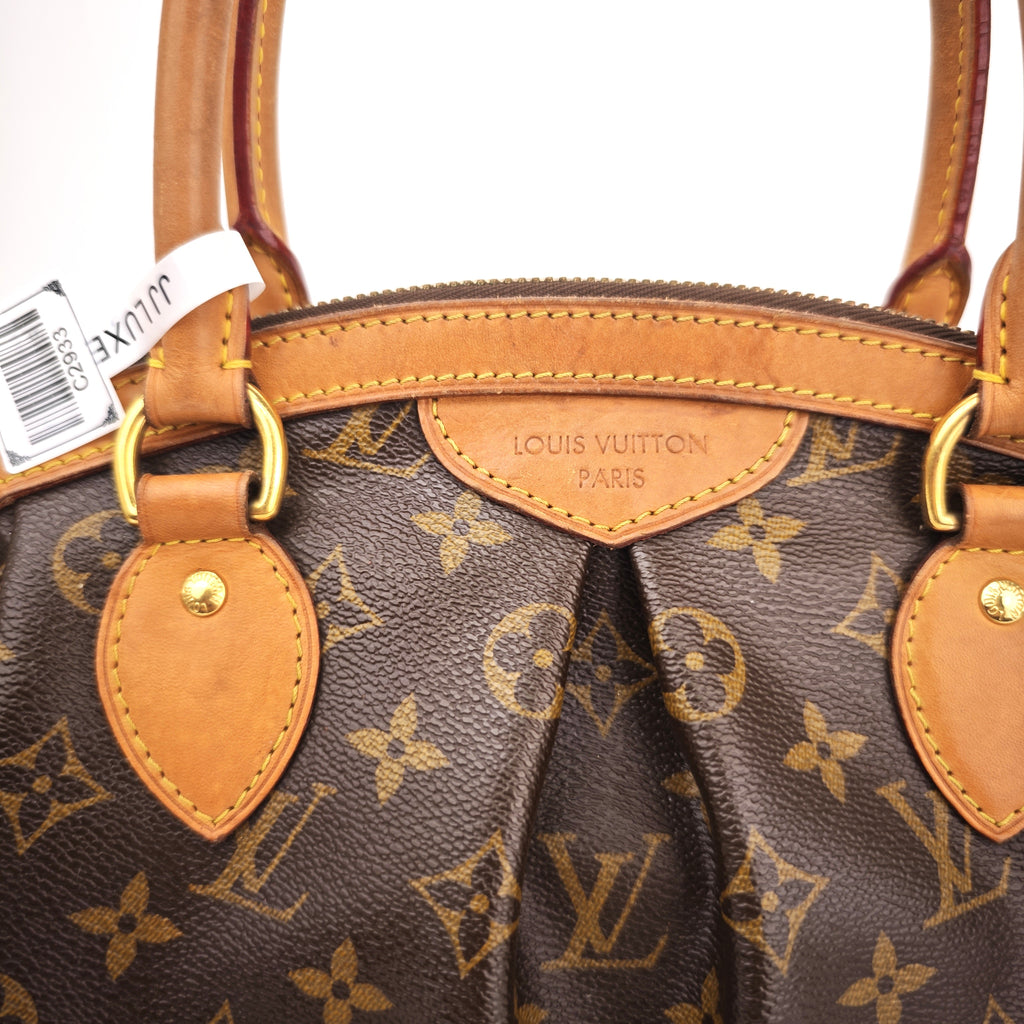 C2933 Louis Vuitton Shoulder Bag Monogram Canvas Tivoli PM | Pre-Owned Very Good Brown Coated Canvas, Leather Trim Monogram
