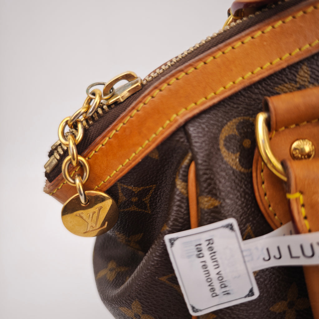 C2933 Louis Vuitton Shoulder Bag Monogram Canvas Tivoli PM | Pre-Owned Very Good Brown Coated Canvas, Leather Trim Monogram
