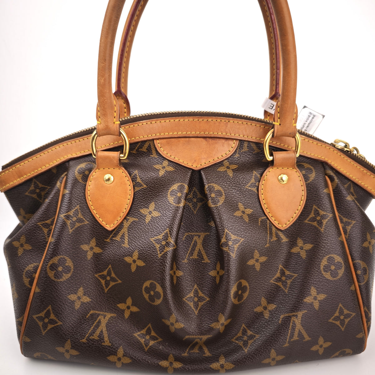 C2933 Louis Vuitton Shoulder Bag Monogram Canvas Tivoli PM | Pre-Owned Very Good Brown Coated Canvas, Leather Trim Monogram