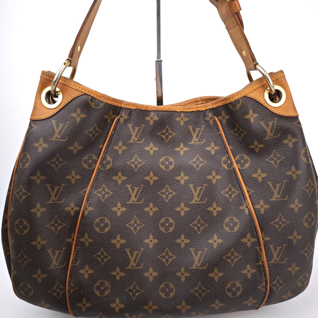C2938 Louis Vuitton Shoulder Bag Monogram Galliera MM | Pre-Owned Very Good Brown Coated Canvas, Leather Trim Monogram