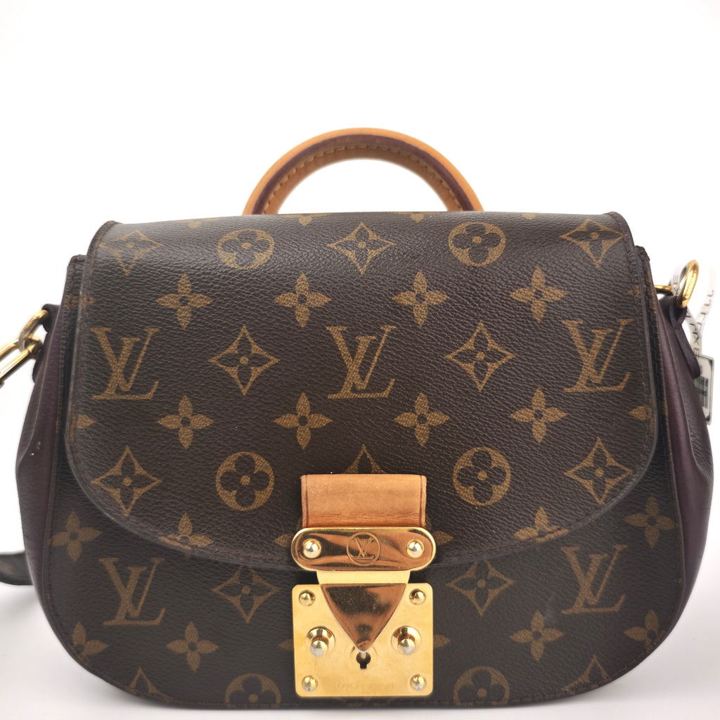 C2940 Louis Vuitton Top Handle Bag Monogram Eden PM | Pre-Owned Very Good Brown Monogram Coated canvas, leather trim