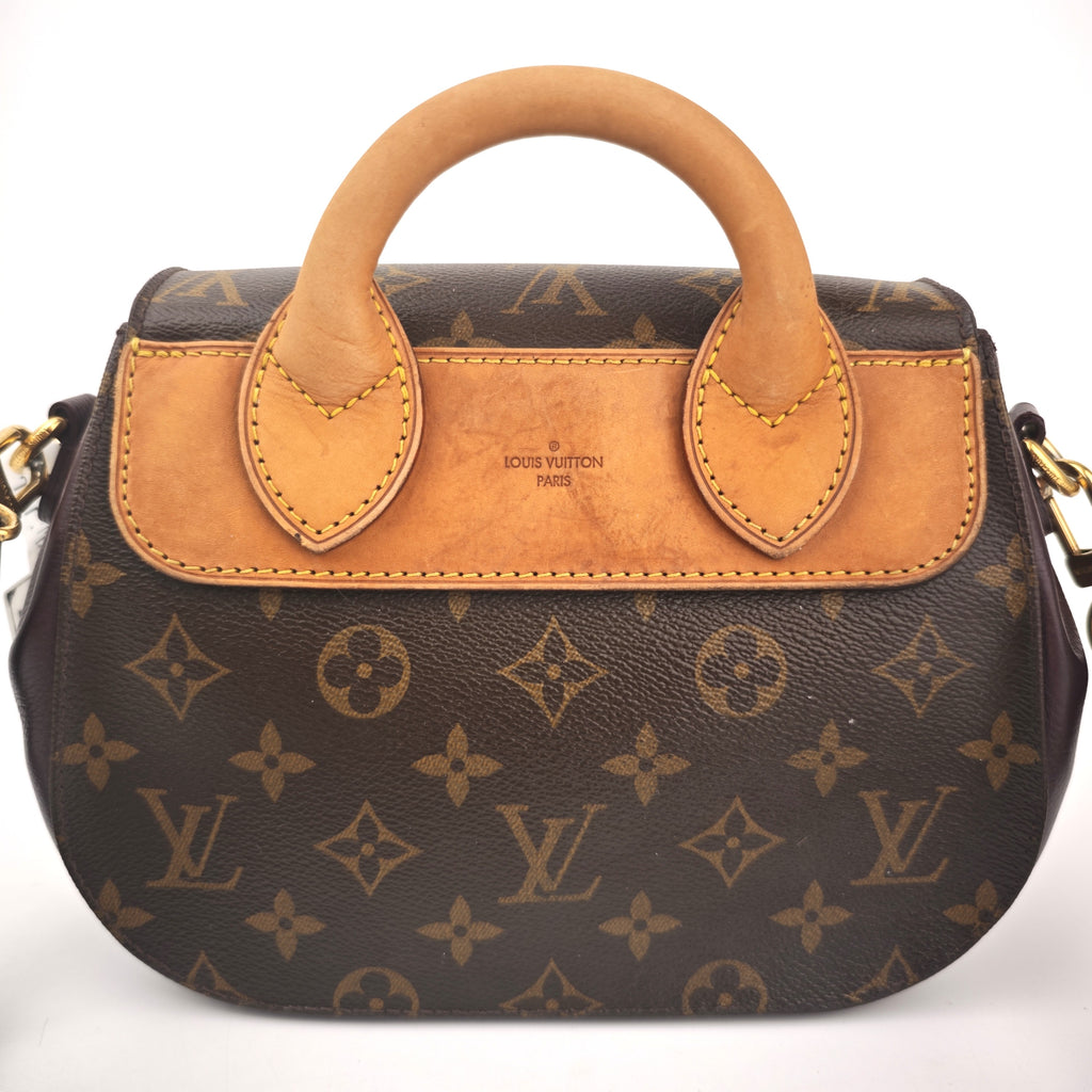 C2940 Louis Vuitton Top Handle Bag Monogram Eden PM | Pre-Owned Very Good Brown Monogram Coated canvas, leather trim
