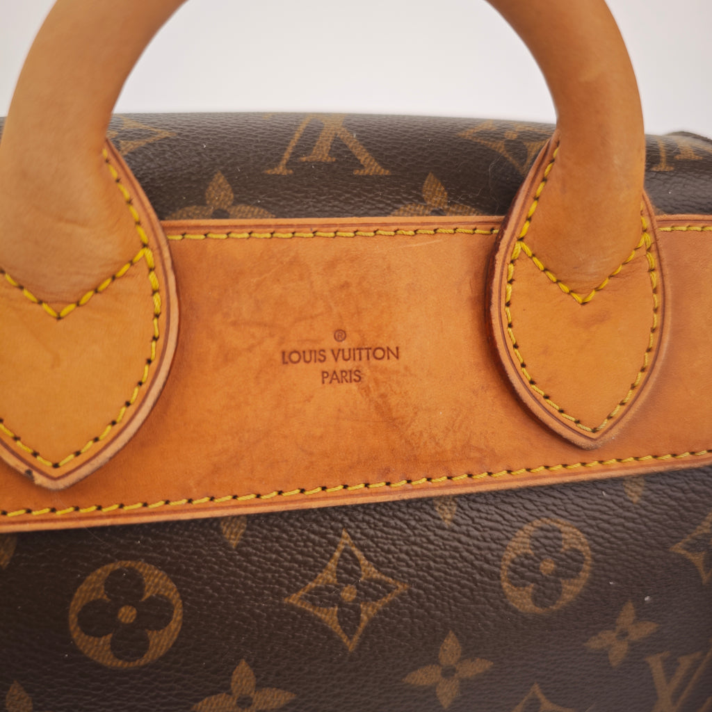 C2940 Louis Vuitton Top Handle Bag Monogram Eden PM | Pre-Owned Very Good Brown Monogram Coated canvas, leather trim
