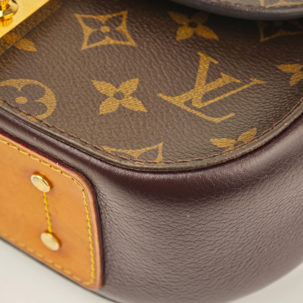 C2940 Louis Vuitton Top Handle Bag Monogram Eden PM | Pre-Owned Very Good Brown Monogram Coated canvas, leather trim