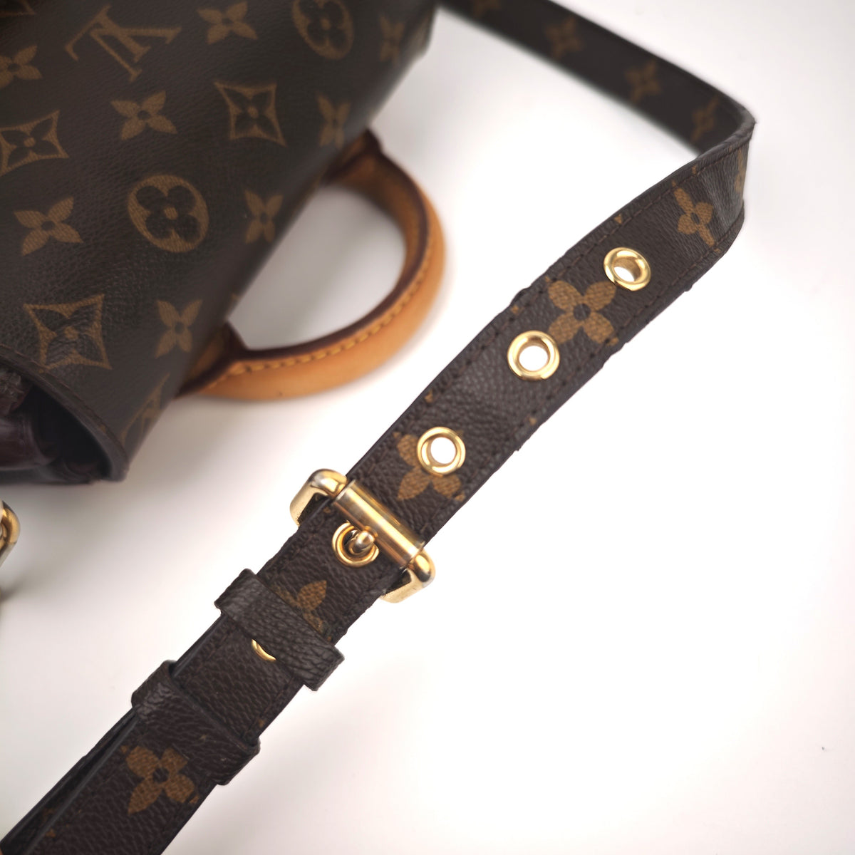C2940 Louis Vuitton Top Handle Bag Monogram Eden PM | Pre-Owned Very Good Brown Monogram Coated canvas, leather trim