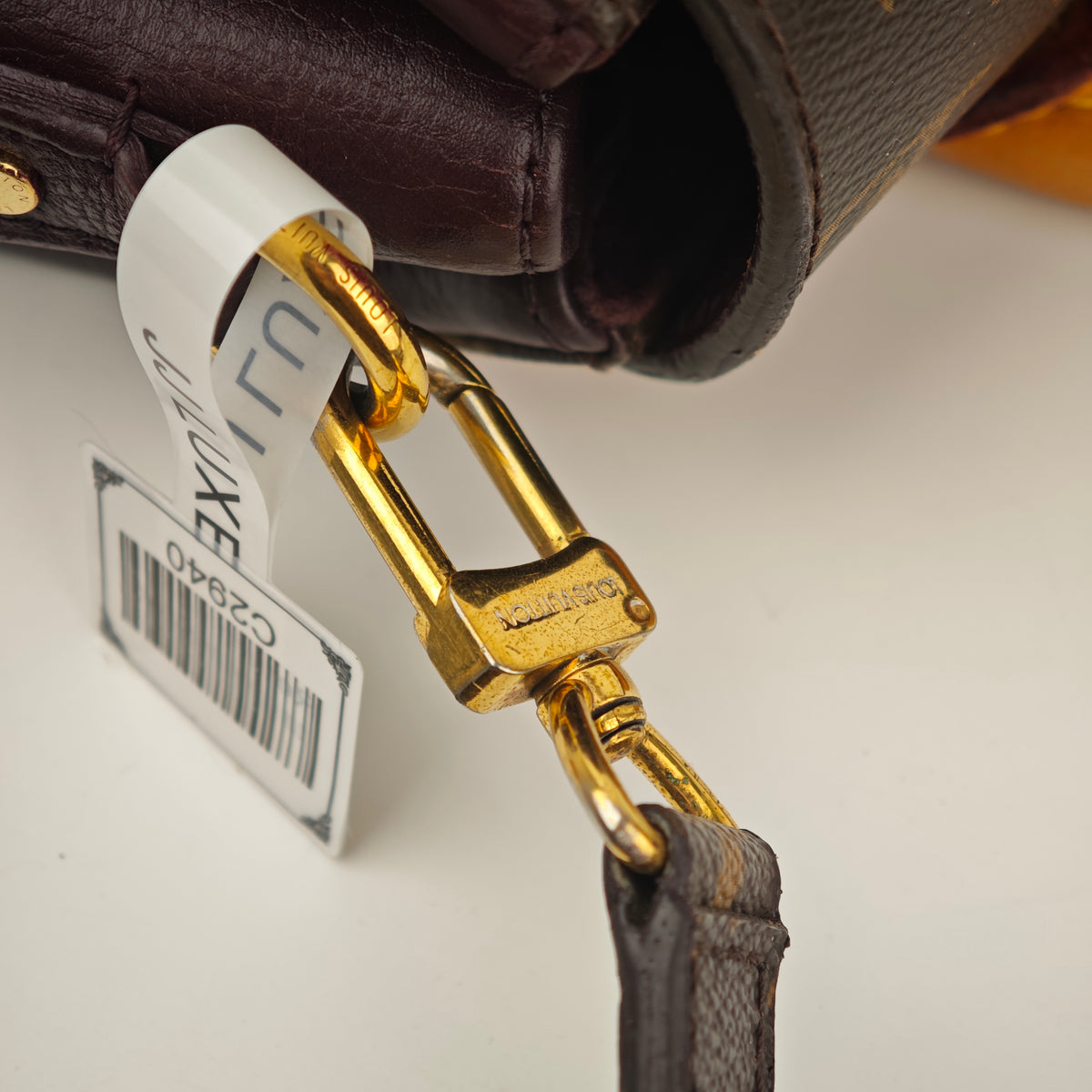 C2940 Louis Vuitton Top Handle Bag Monogram Eden PM | Pre-Owned Very Good Brown Monogram Coated canvas, leather trim