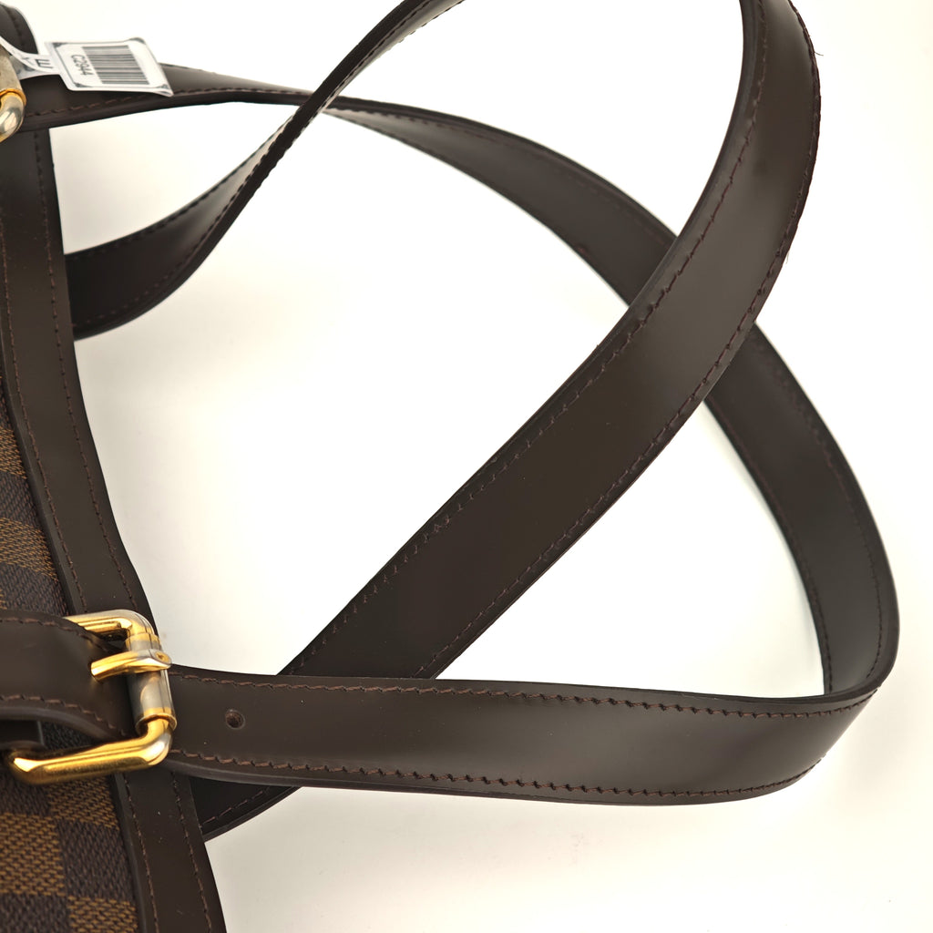 C2944R Louis Vuitton Shoulder Bag Damier Ebene Hampstead MM | Pre-Owned Excellent Brown Damier Ebene Coated canvas, leather trim