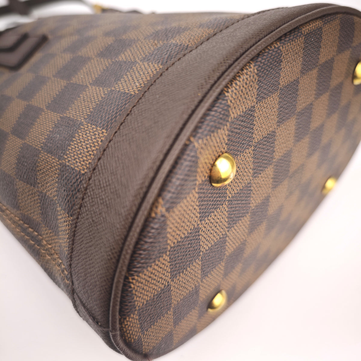 C2950R Louis Vuitton Bucket Bag Damier Ebene Marais Bucket | Pre-Owned Excellent Brown Damier Ebene Coated canvas, leather trim