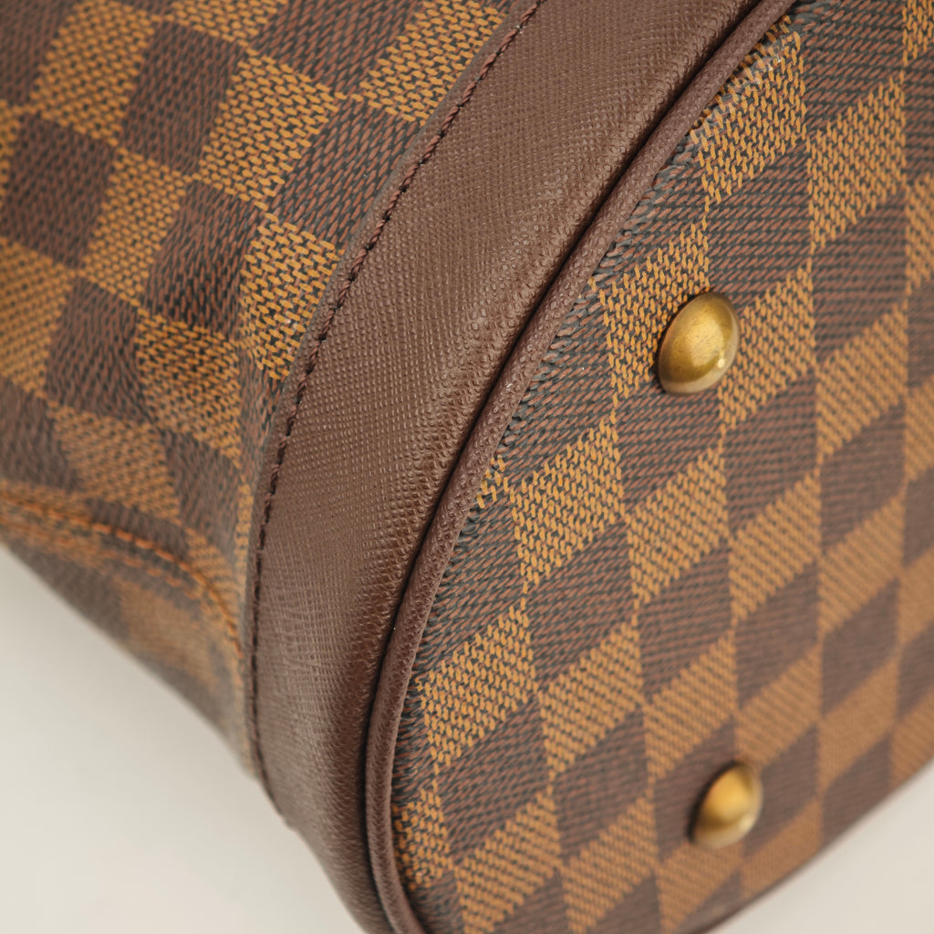 C2951R Louis Vuitton Bucket Bag Damier Ebene Marais Bucket | Pre-Owned Excellent Brown Damier Ebene Coated canvas, leather trim