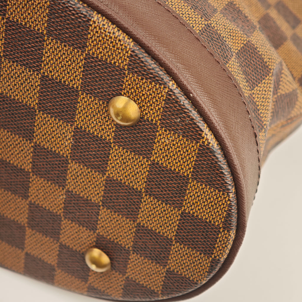C2951R Louis Vuitton Bucket Bag Damier Ebene Marais Bucket | Pre-Owned Excellent Brown Damier Ebene Coated canvas, leather trim