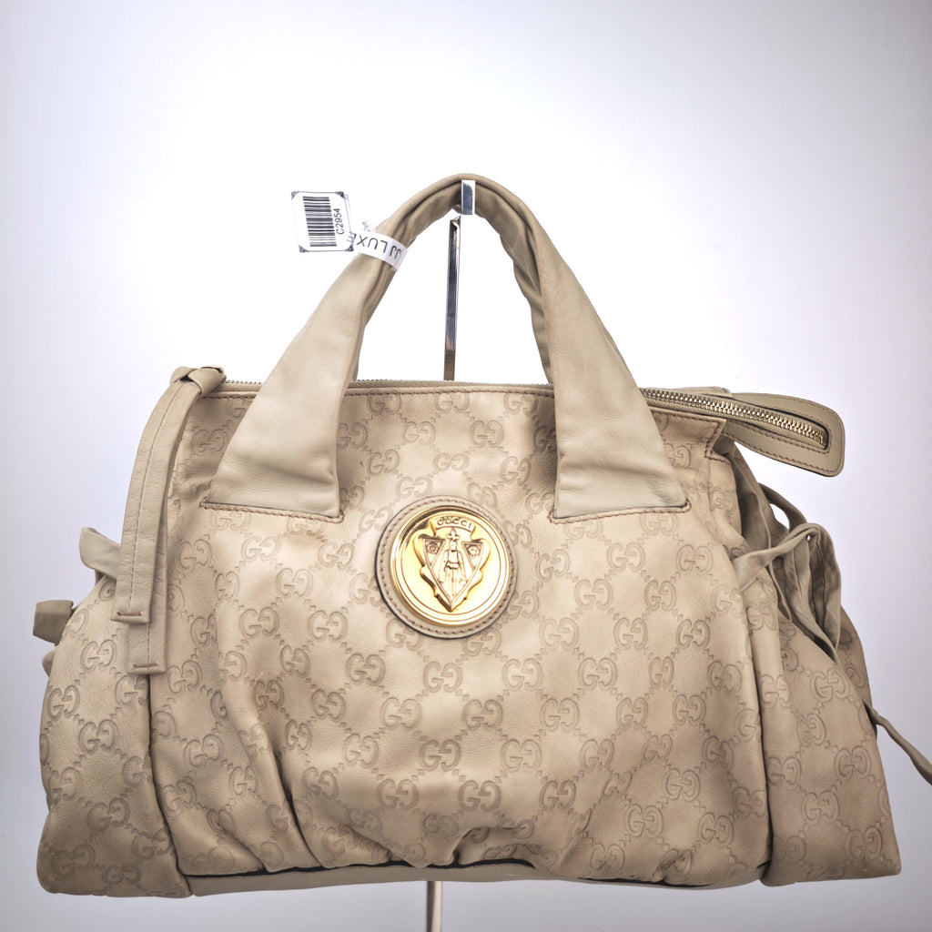 C2954 Gucci Top Handle Bag Guccissima Leather Hysteria Top Handle Bag | Pre-Owned Very Good Guccissima Leather
