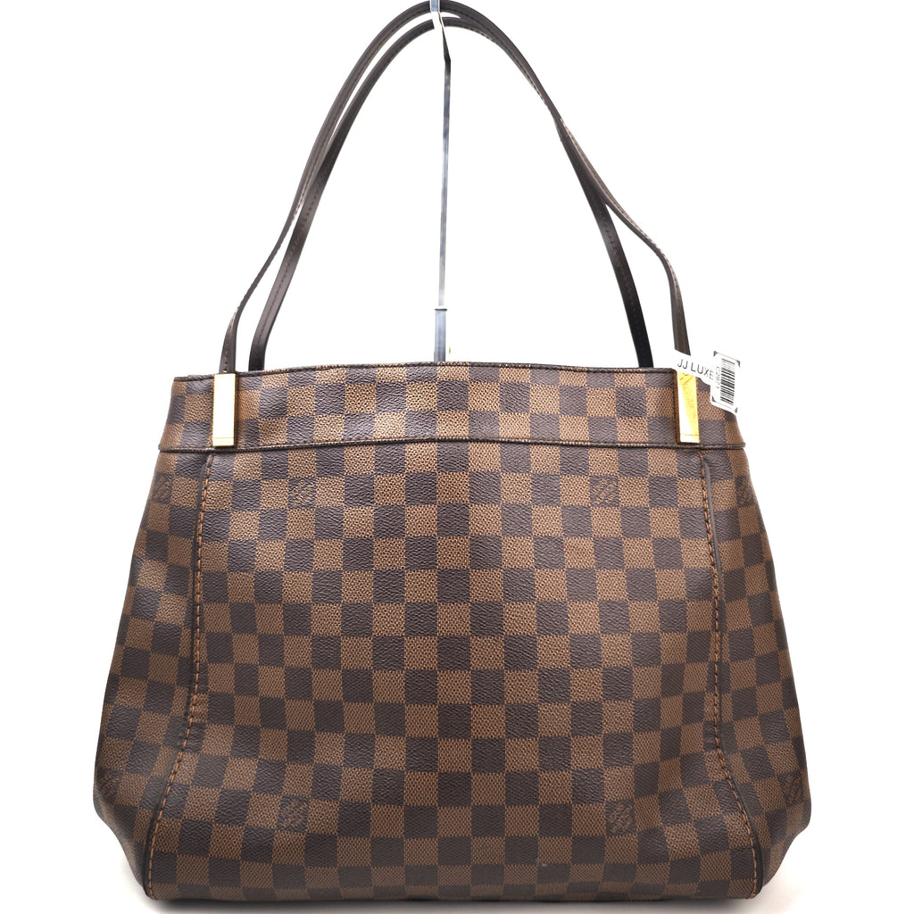 C2971 Louis Vuitton Tote Bag Marylebone Damier Ebene GM | Pre-Owned Very Good Brown Coated Canvas Damier Ebene