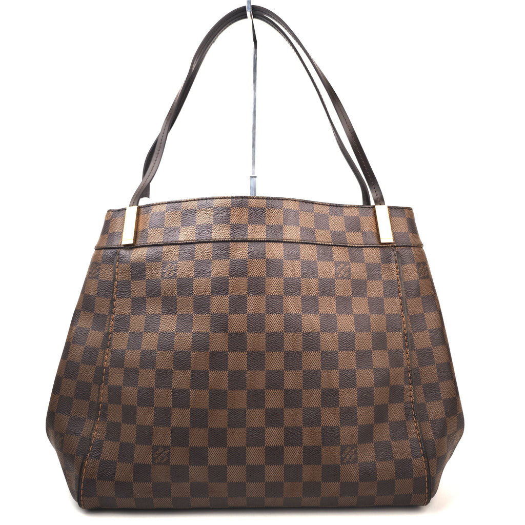 C2971 Louis Vuitton Tote Bag Marylebone Damier Ebene GM | Pre-Owned Very Good Brown Coated Canvas Damier Ebene