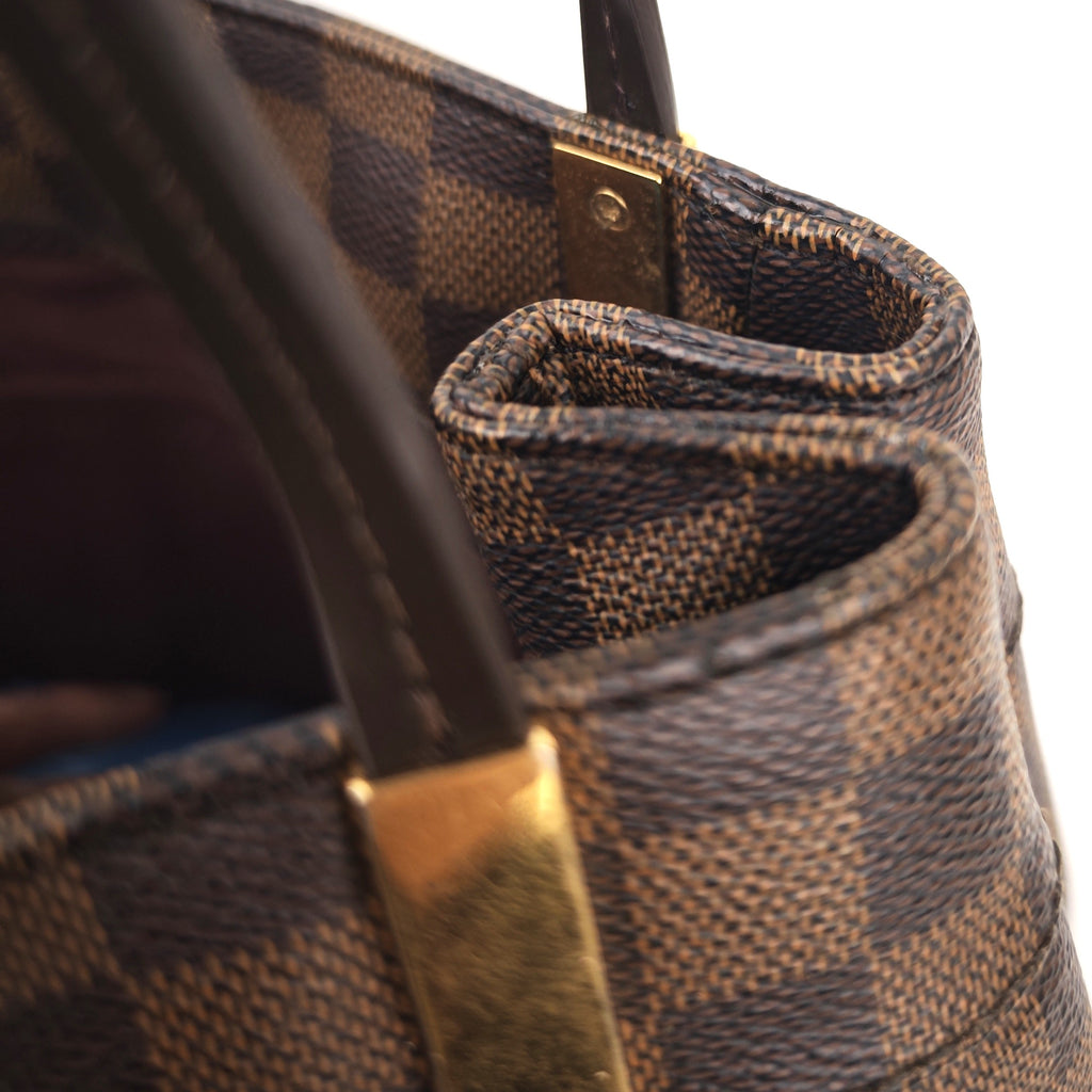 C2971 Louis Vuitton Tote Bag Marylebone Damier Ebene GM | Pre-Owned Very Good Brown Coated Canvas Damier Ebene