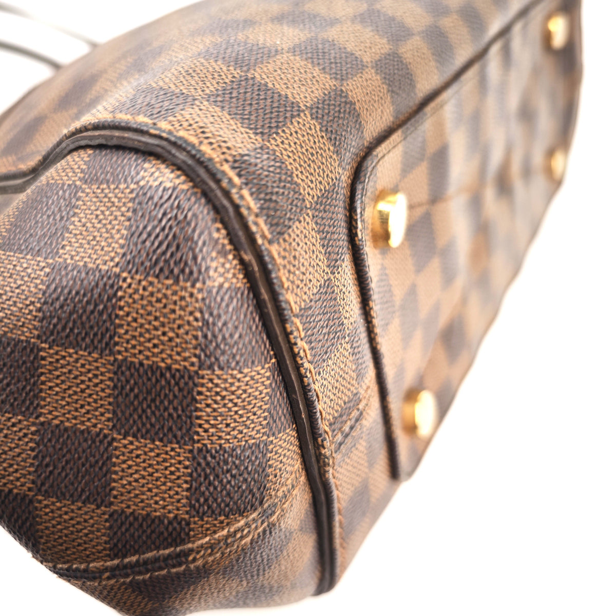 C2971 Louis Vuitton Tote Bag Marylebone Damier Ebene GM | Pre-Owned Very Good Brown Coated Canvas Damier Ebene