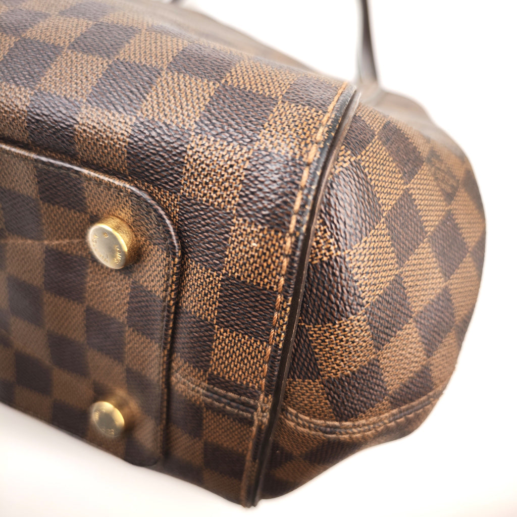 C2971 Louis Vuitton Tote Bag Marylebone Damier Ebene GM | Pre-Owned Very Good Brown Coated Canvas Damier Ebene