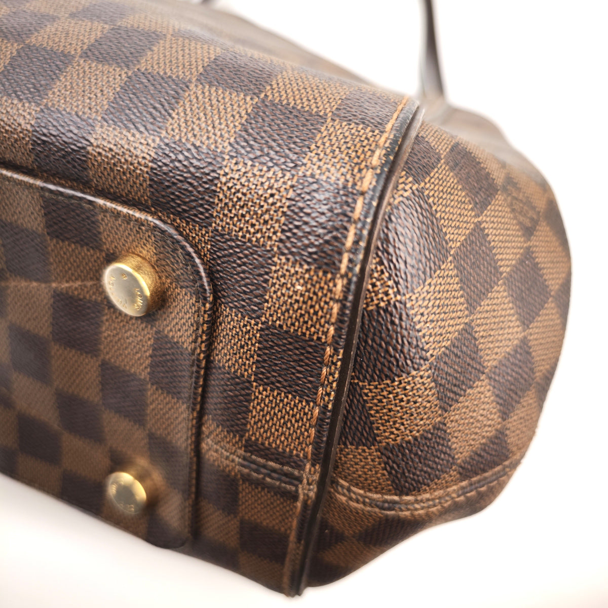 C2971 Louis Vuitton Tote Bag Marylebone Damier Ebene GM | Pre-Owned Very Good Brown Coated Canvas Damier Ebene