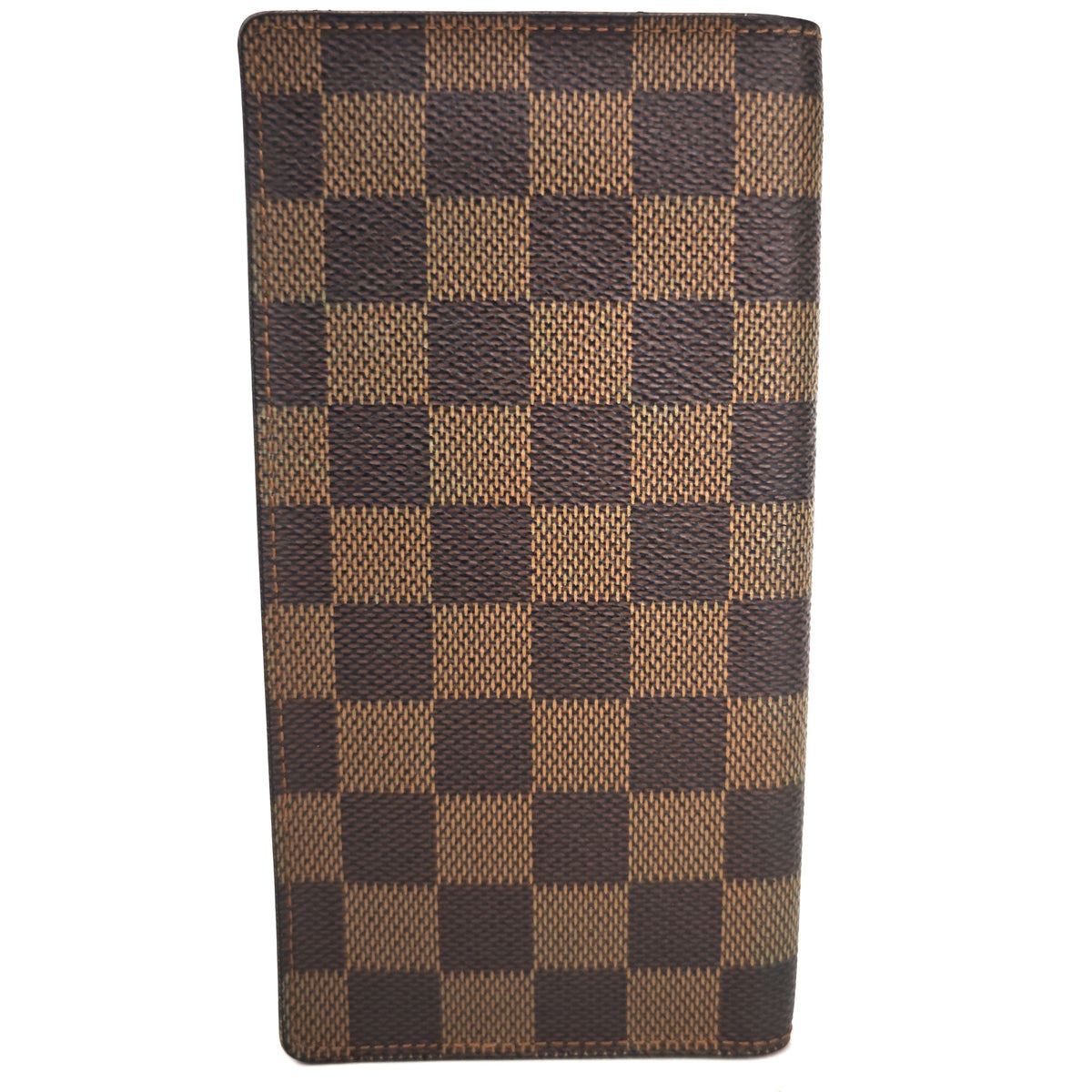 C2979 Louis Vuitton Wallet Damier Ebene long wallet | Pre-Owned Very Good Brown Coated Canvas Damier Ebene