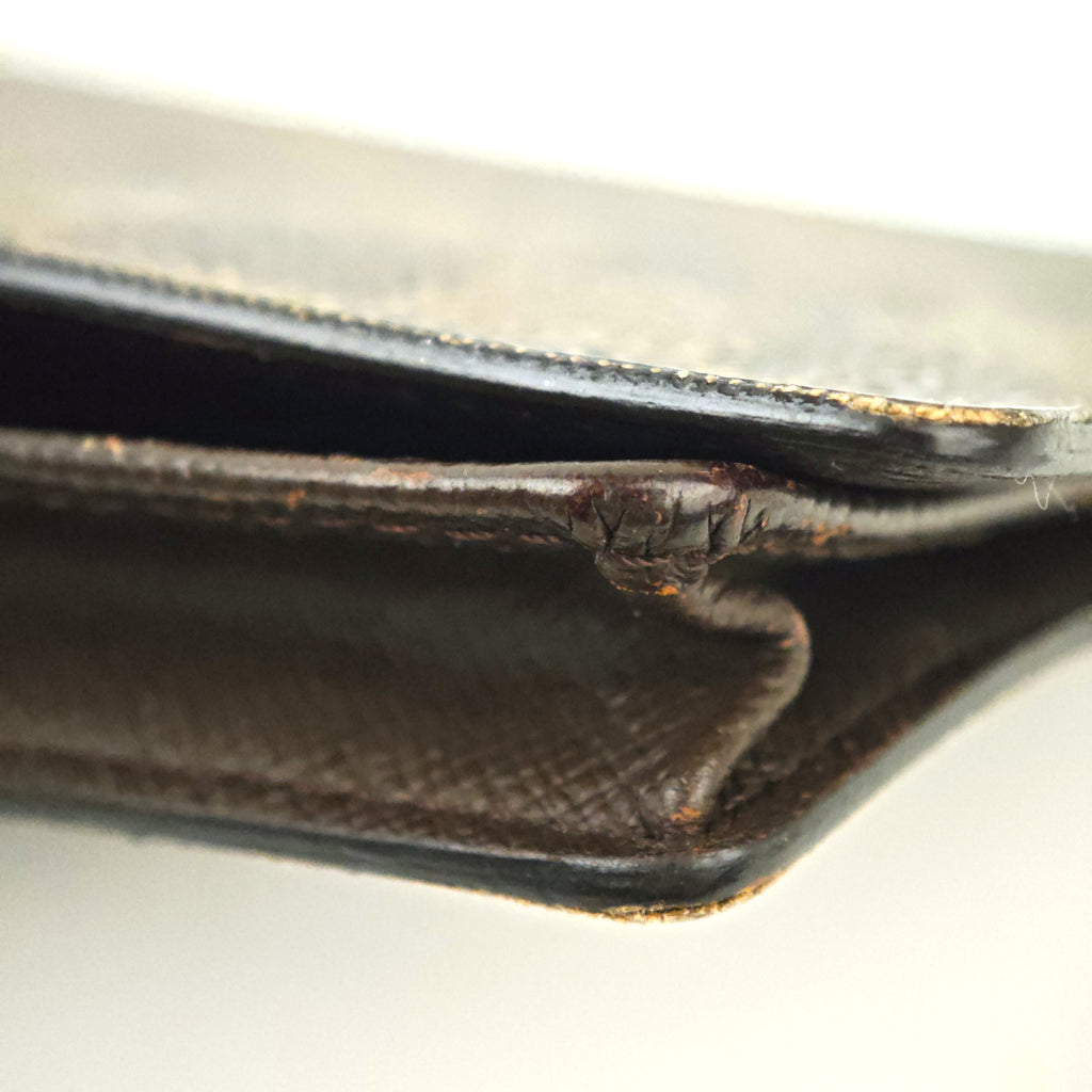C2979 Louis Vuitton Wallet Damier Ebene long wallet | Pre-Owned Very Good Brown Coated Canvas Damier Ebene