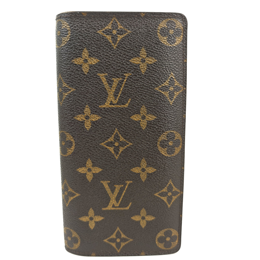 C2980 Louis Vuitton Wallet Monogram Brazza Wallet | Pre-Owned Very Good Brown Coated Canvas Monogram