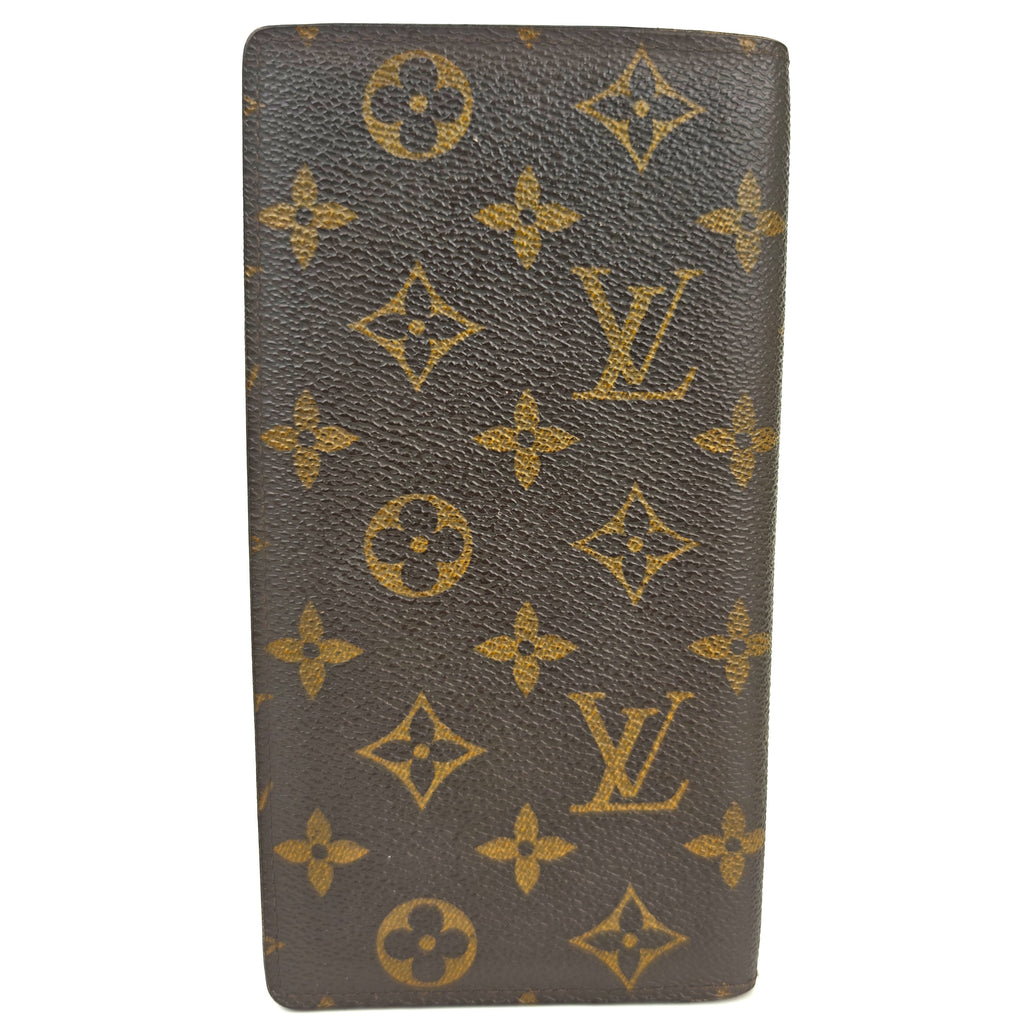 C2980 Louis Vuitton Wallet Monogram Brazza Wallet | Pre-Owned Very Good Brown Coated Canvas Monogram