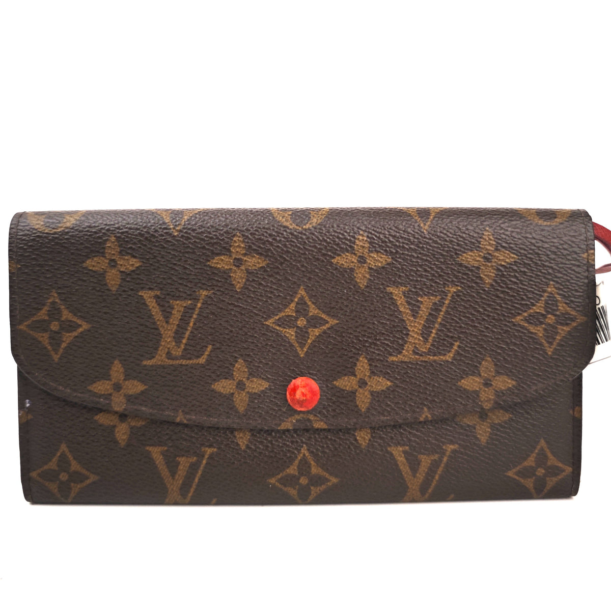 C2981 Louis Vuitton Wallet Monogram Emilie Wallet Rouge/Cerise | Pre-Owned Very Good Red Coated Canvas Monogram