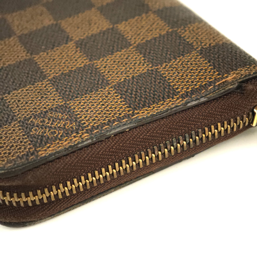 C2982 Louis Vuitton Wallet Monogram Zip Long Wallet | Pre-Owned Very Good Brown Coated Canvas Monogram