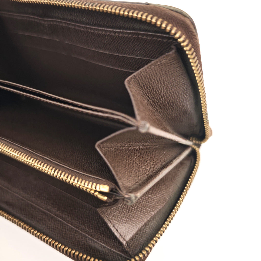 C2982 Louis Vuitton Wallet Monogram Zip Long Wallet | Pre-Owned Very Good Brown Coated Canvas Monogram