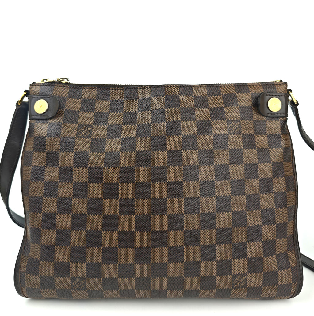 C2991 Louis Vuitton Crossbody Bag Damier Ebene Duomo Messenger | Pre-Owned Very Good Brown Coated canvas Damier Ebene