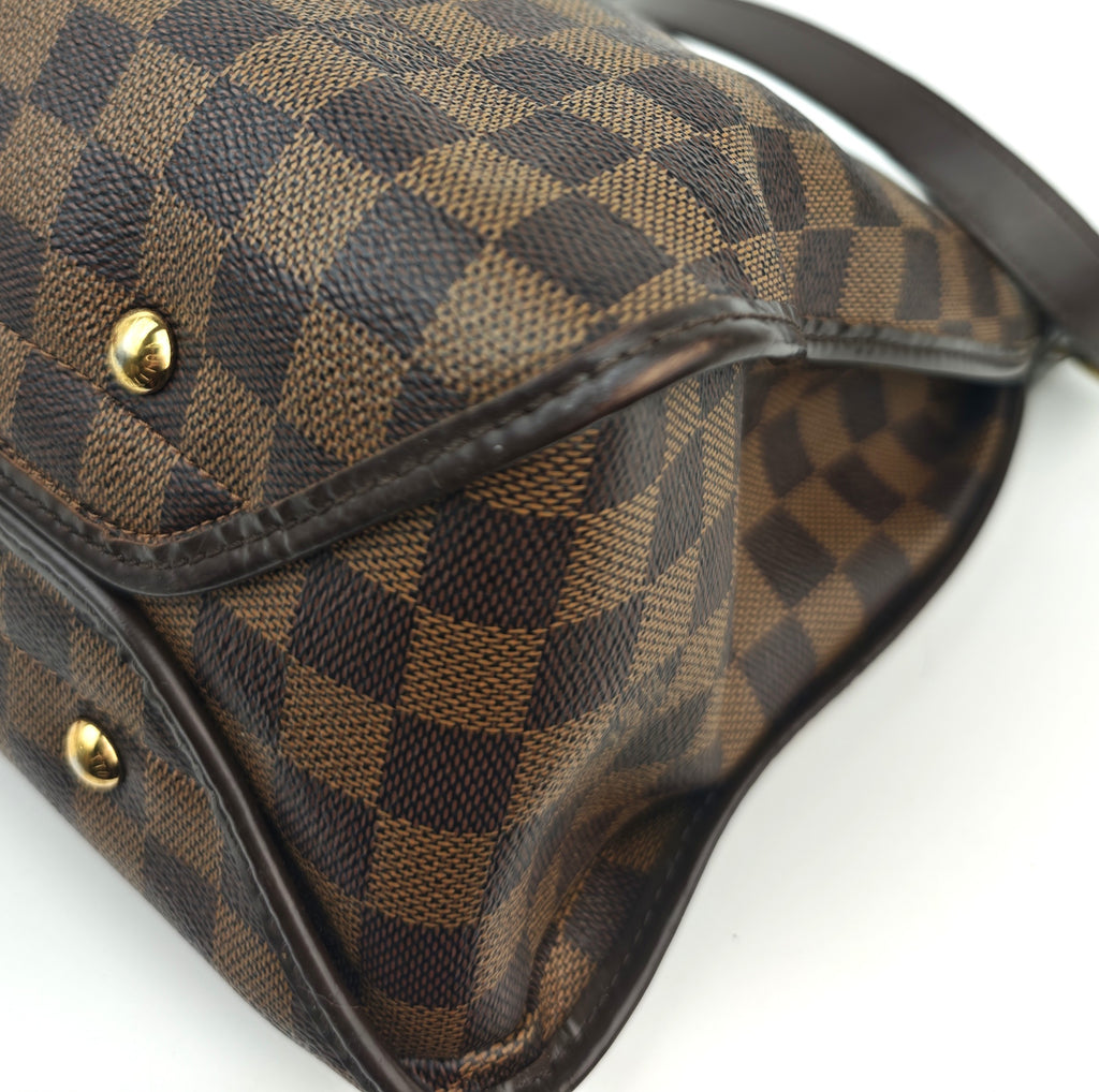 C2991 Louis Vuitton Crossbody Bag Damier Ebene Duomo Messenger | Pre-Owned Very Good Brown Coated canvas Damier Ebene