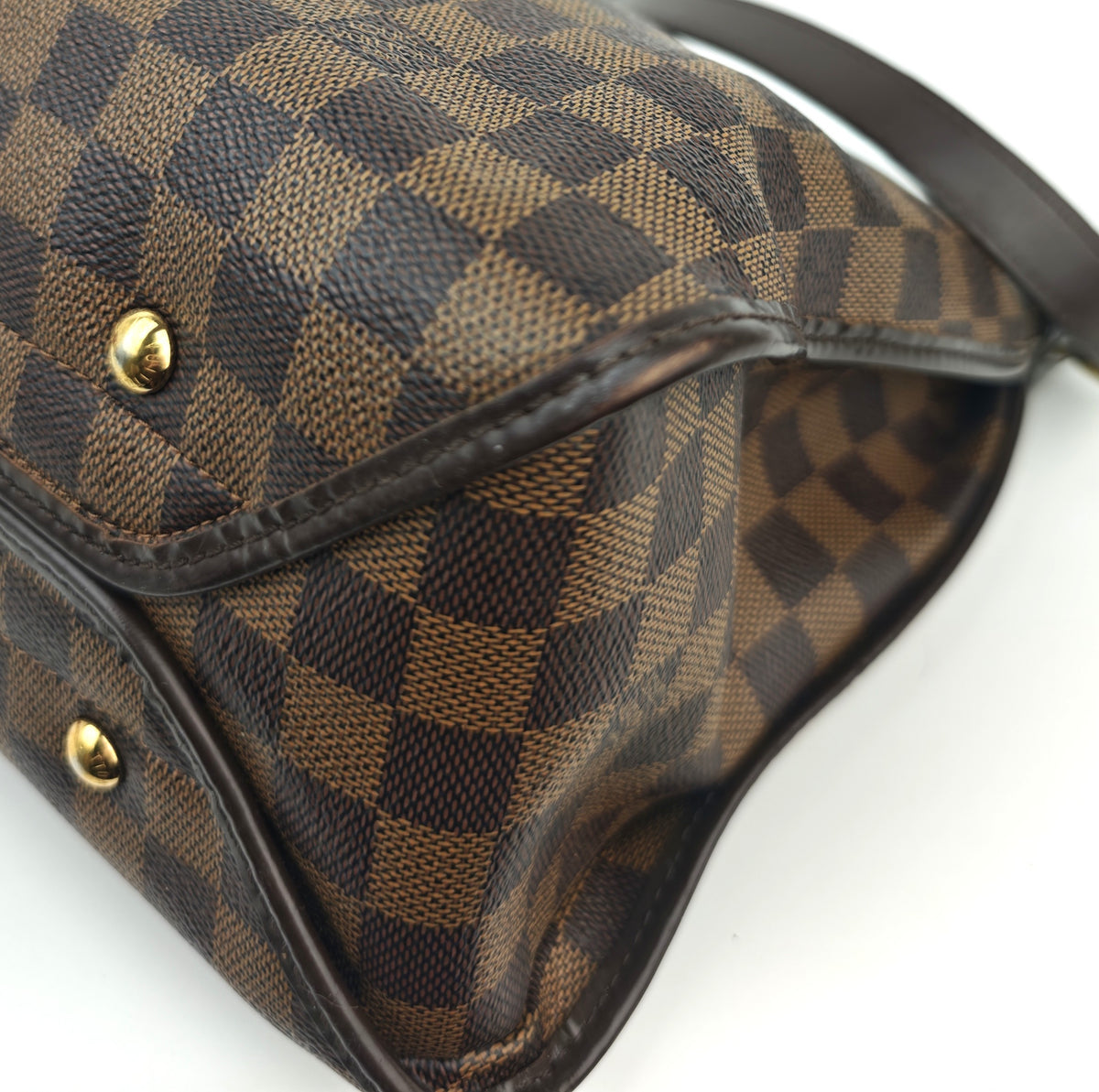 C2991 Louis Vuitton Crossbody Bag Damier Ebene Duomo Messenger | Pre-Owned Very Good Brown Coated canvas Damier Ebene
