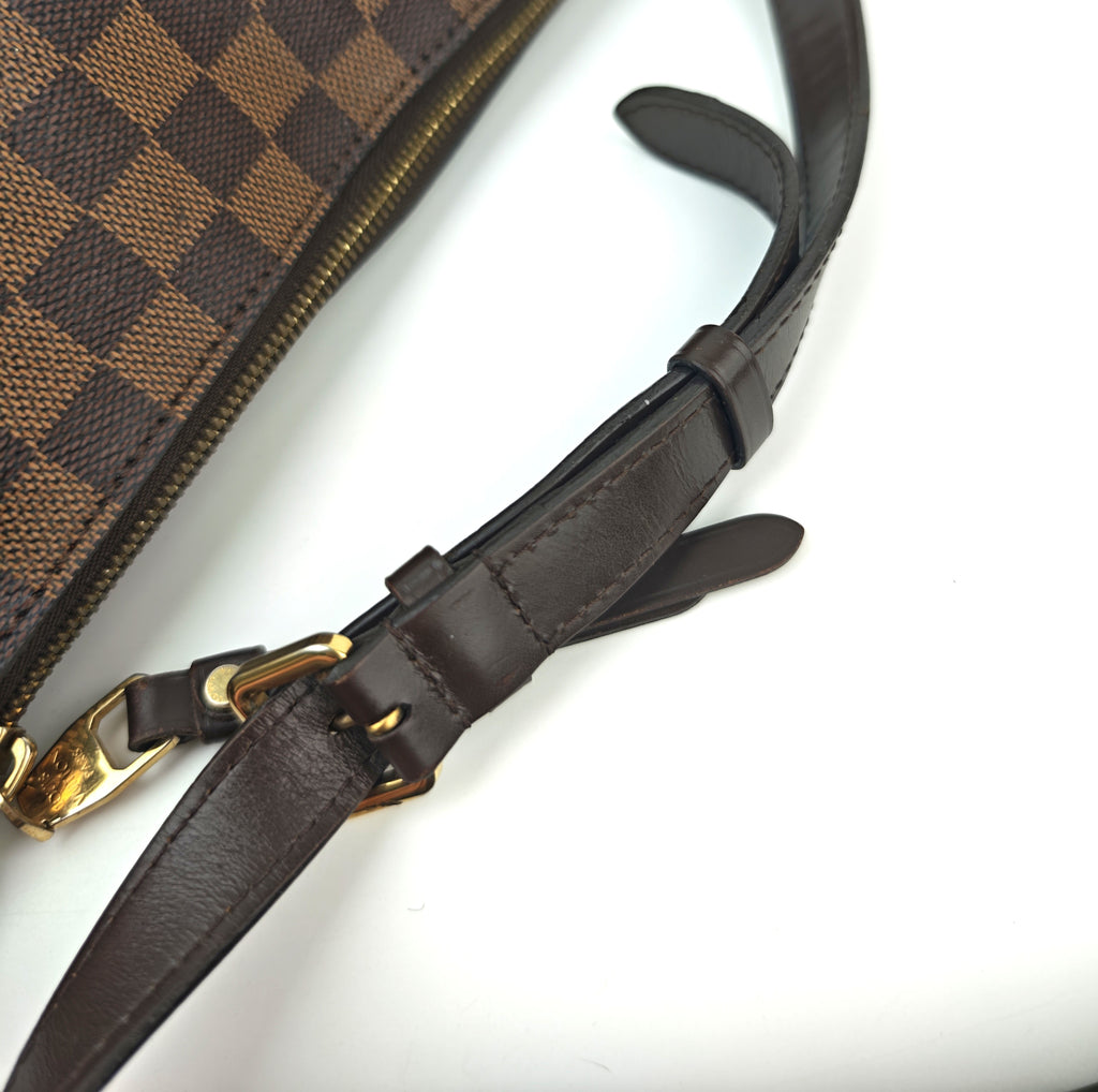 C2991 Louis Vuitton Crossbody Bag Damier Ebene Duomo Messenger | Pre-Owned Very Good Brown Coated canvas Damier Ebene