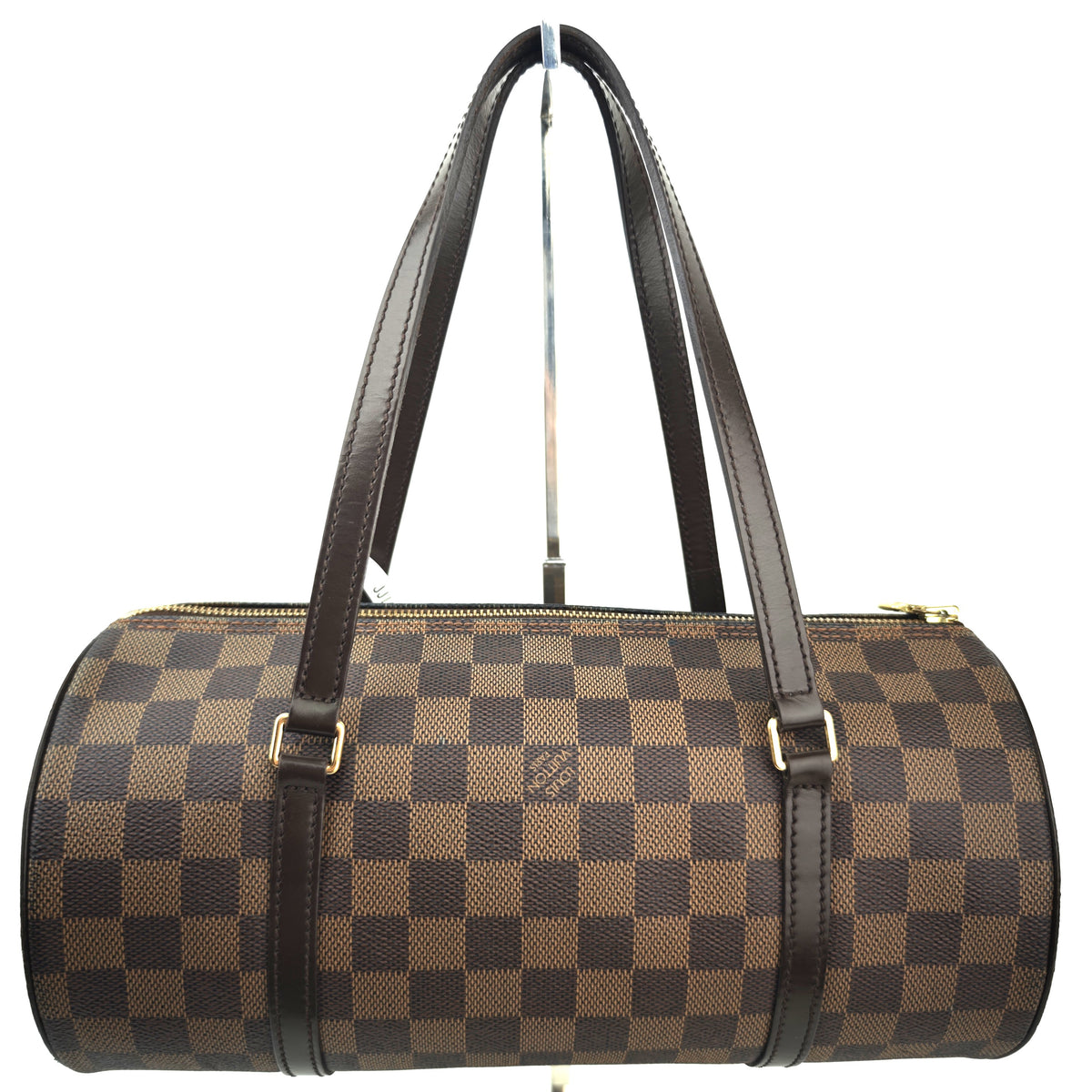 C2992 Louis Vuitton Shoulder Bag Damier Ebene Papillon 30 | Pre-Owned Very Good Brown Coated canvas Damier Ebene