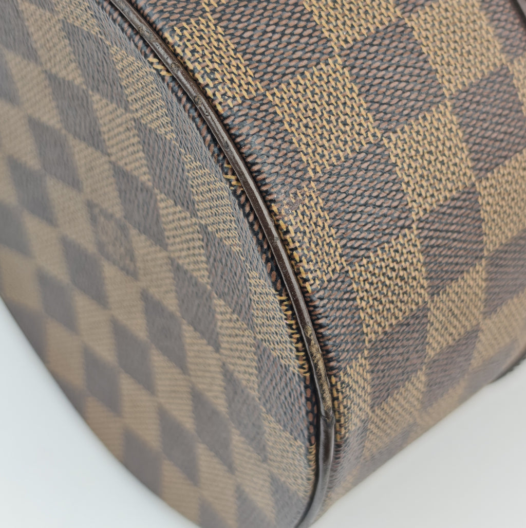 C2992 Louis Vuitton Shoulder Bag Damier Ebene Papillon 30 | Pre-Owned Very Good Brown Coated canvas Damier Ebene